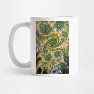 underwater swirly spiral pattern Mug